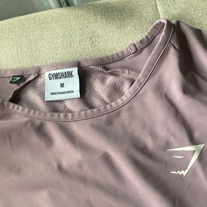 Gymshark purple cropped long sleeve